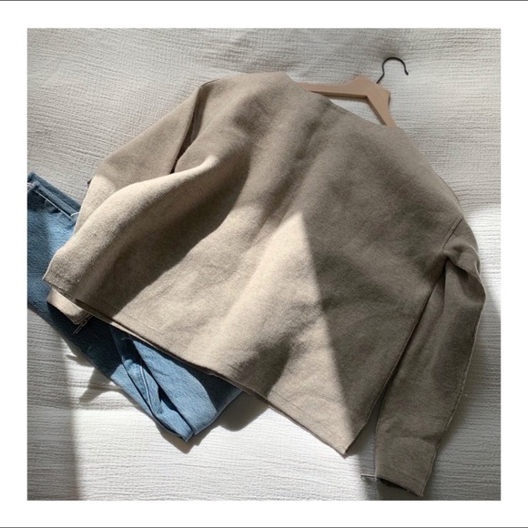 Free People Unique Wool Sweater Top - Picture 10 of 12